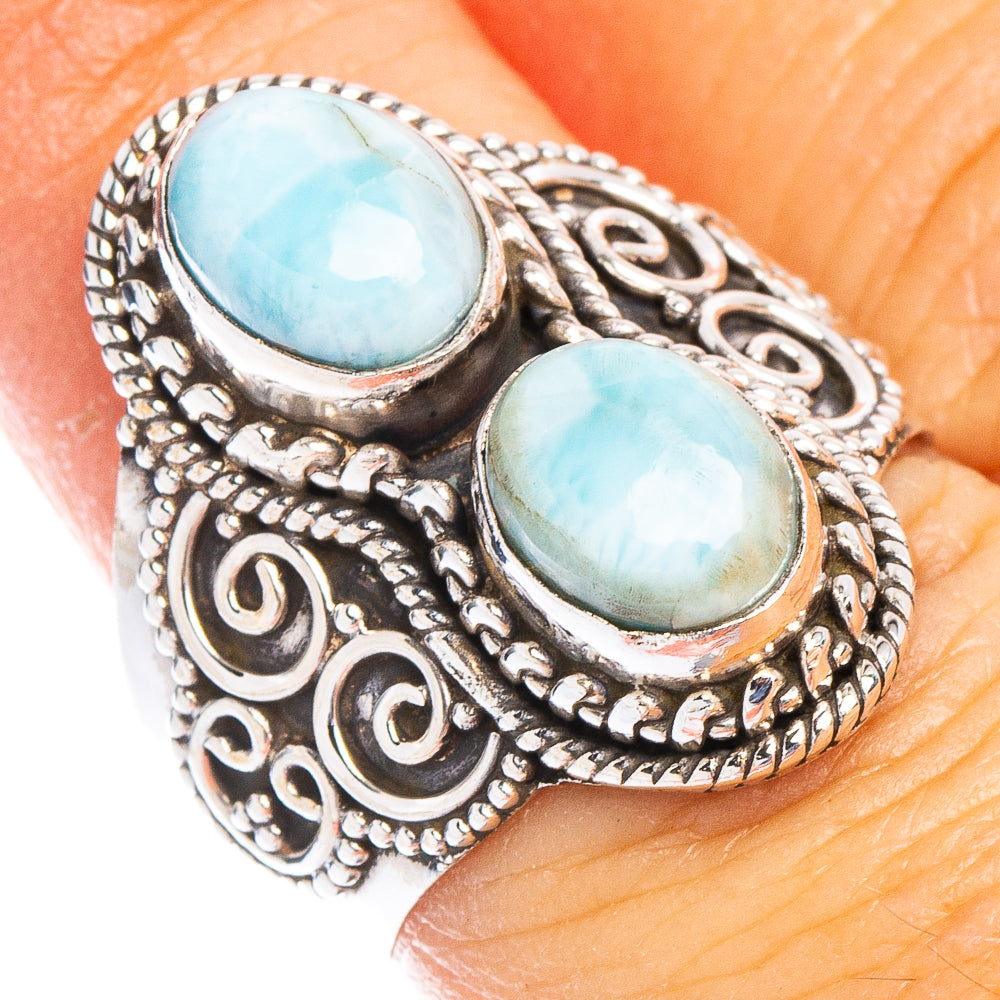 Larimar Ring Size 7 (925 Sterling Silver) R6734