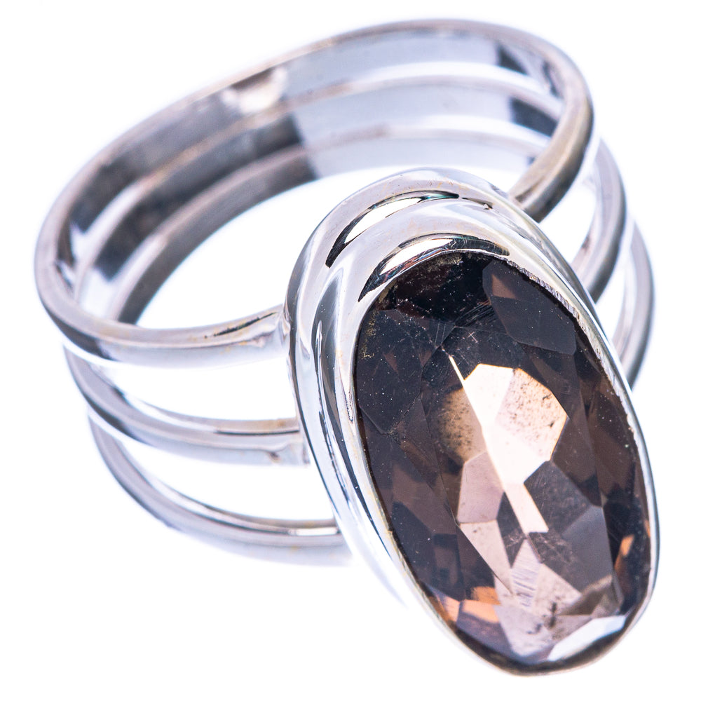 Smoky Quartz Ring Size 8 (925 Sterling Silver) R1734