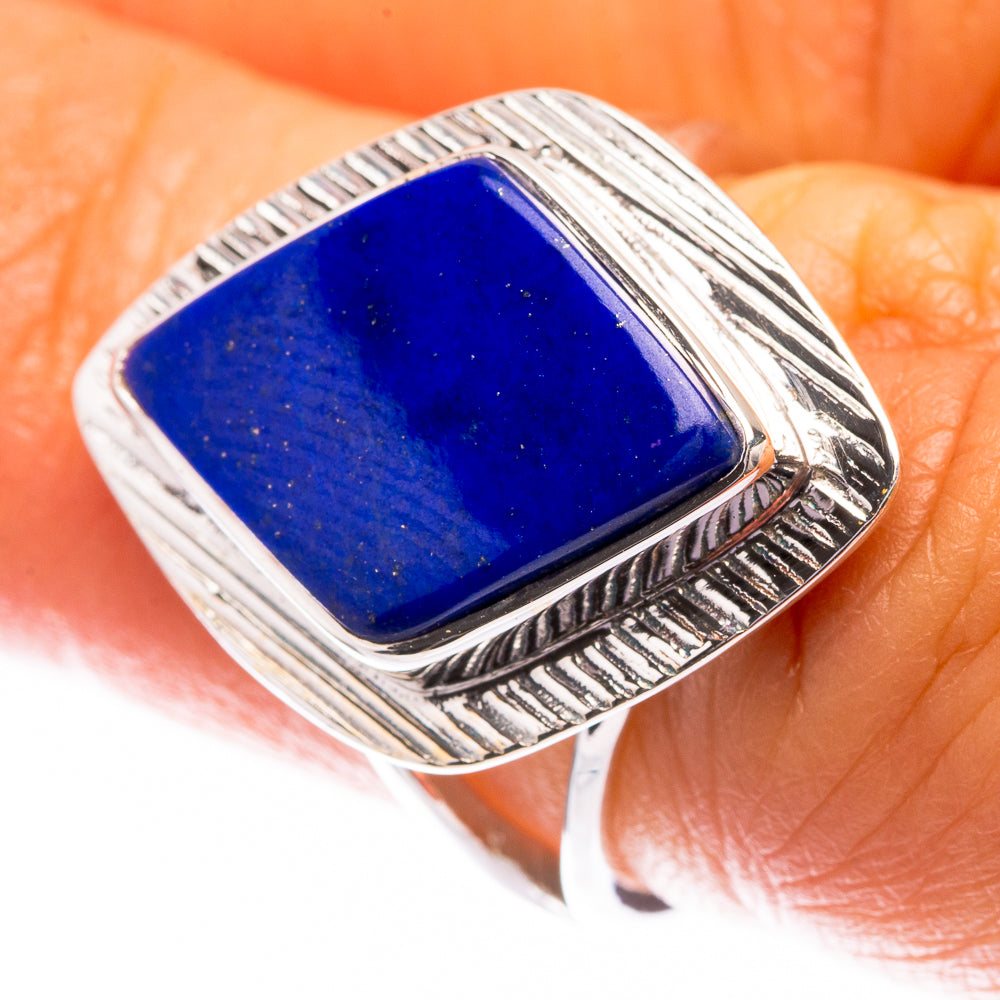 Premium Lapis Lazuli Ring Size 6 (925 Sterling Silver) R141809