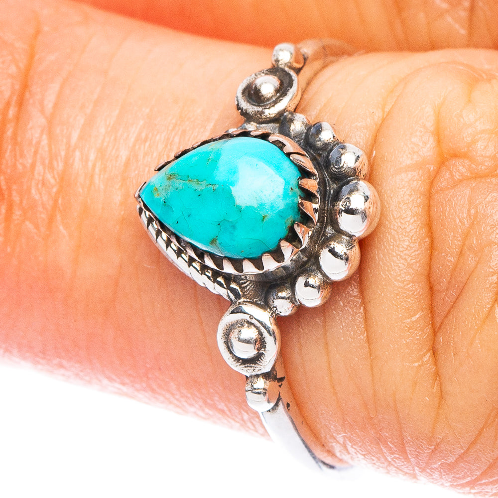 Value Arizona Turquoise Ring Size 6 (925 Sterling Silver) R7208