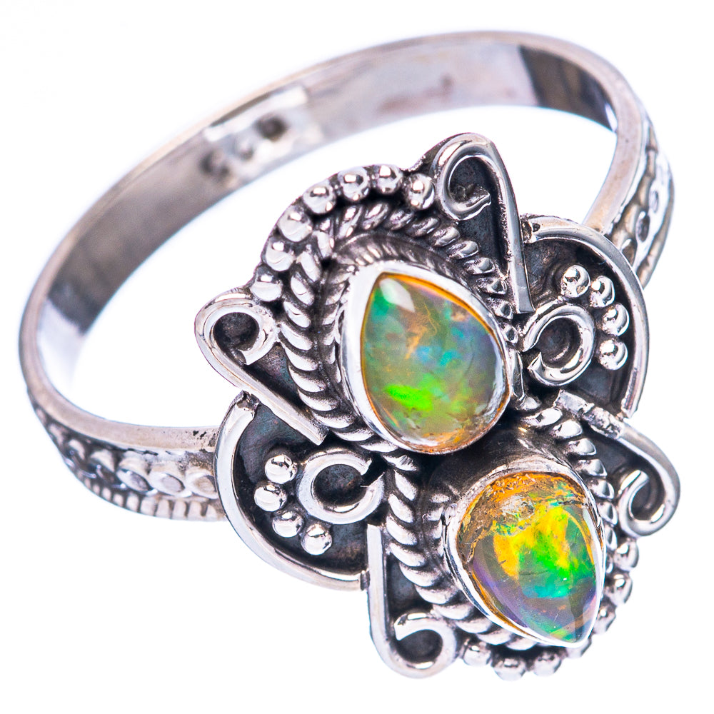 Rare Ethiopian Opal 925 Sterling Silver Ring Size 8 (925 Sterling Silver) R3882