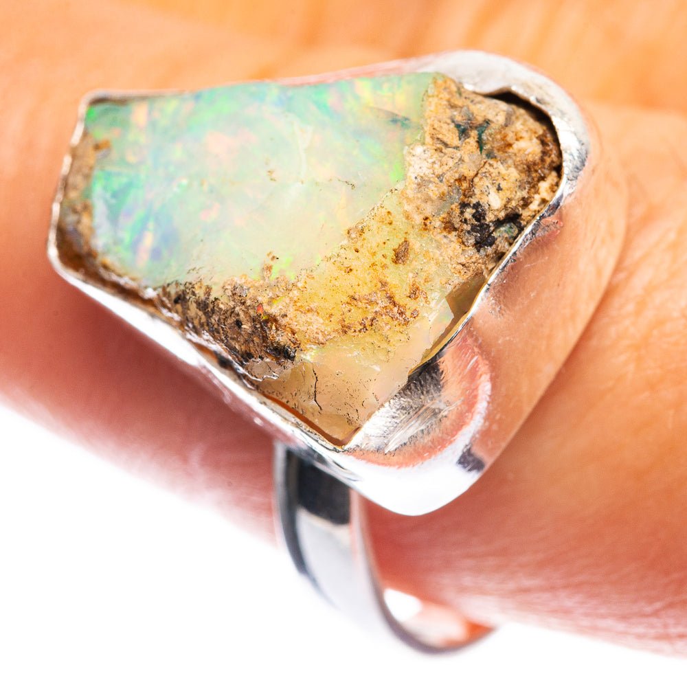 Rough Ethiopian Opal Ring Size 9 (925 Sterling Silver) RING143410