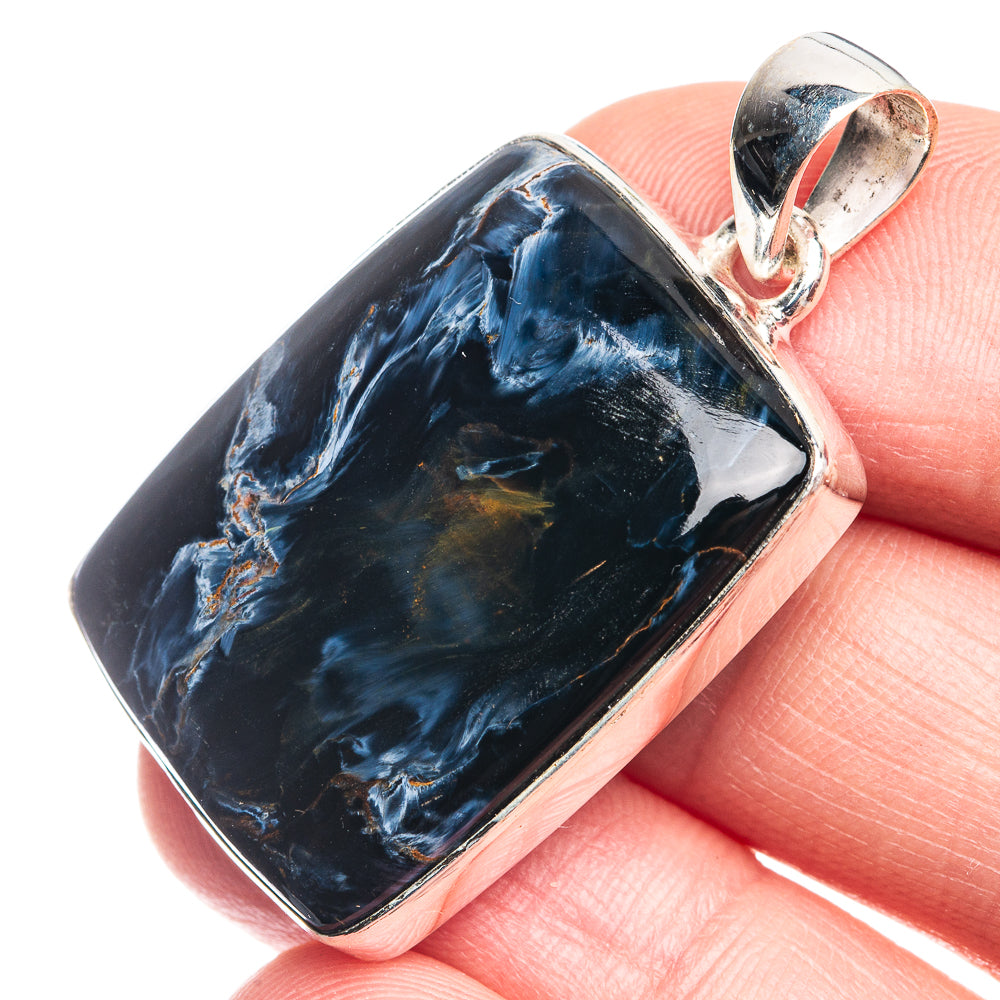 Pietersite Pendant 1 1/2" (925 Sterling Silver) P39313