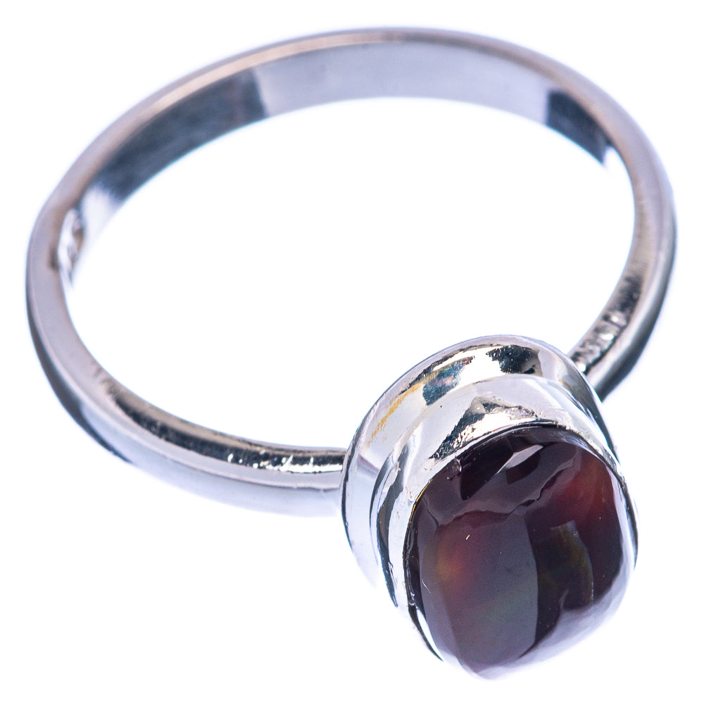 Rare Mexican Fire Agate Ring Size 7.5 (925 Sterling Silver) R145573