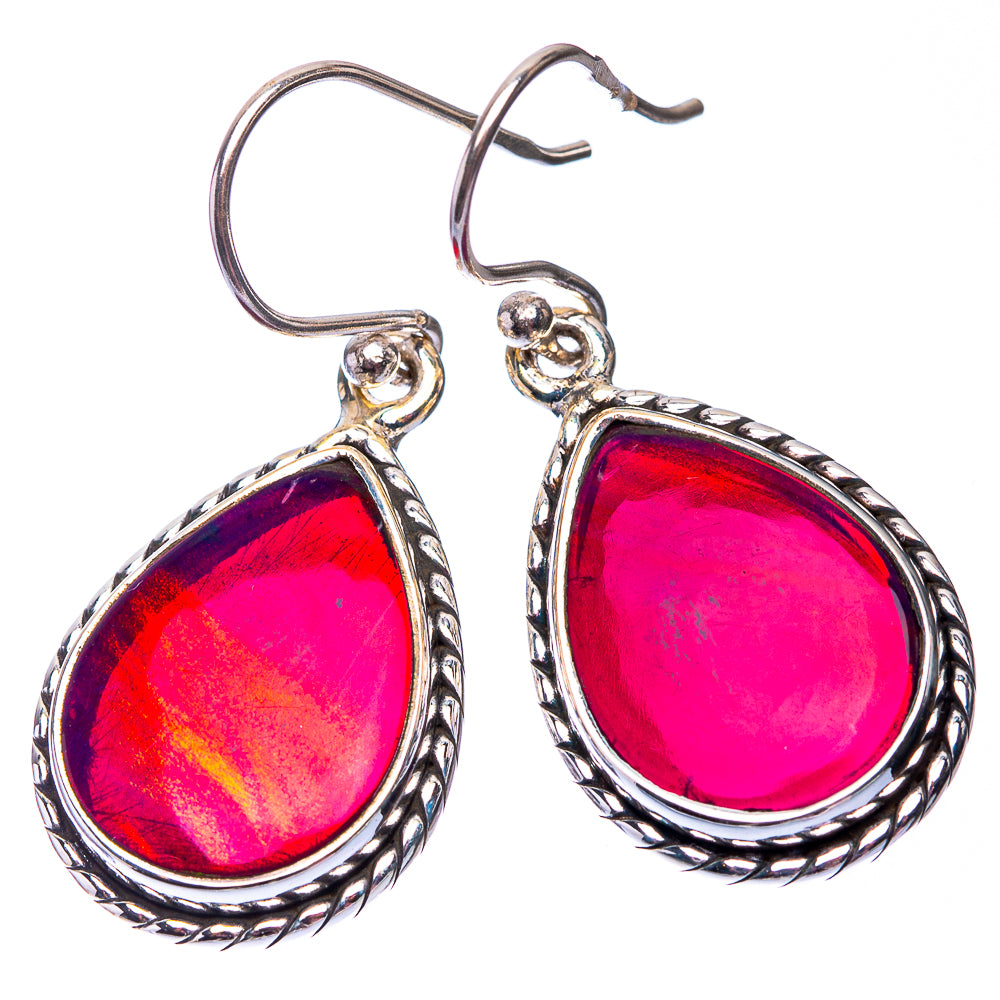 Aura Opal Earrings 1 3/8" (925 Sterling Silver) E432292
