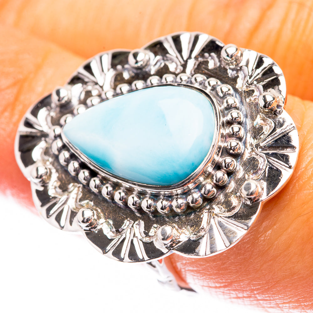 Premium Larimar Ring Size 7.25 (925 Sterling Silver) R141757