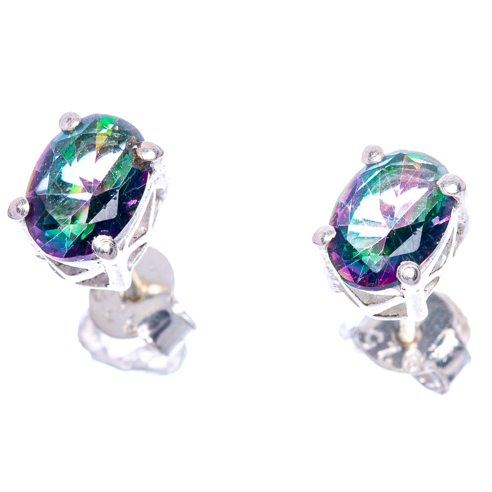 Mystic Topaz EarDainty Rings 1/4" (925 Sterling Silver) E433522