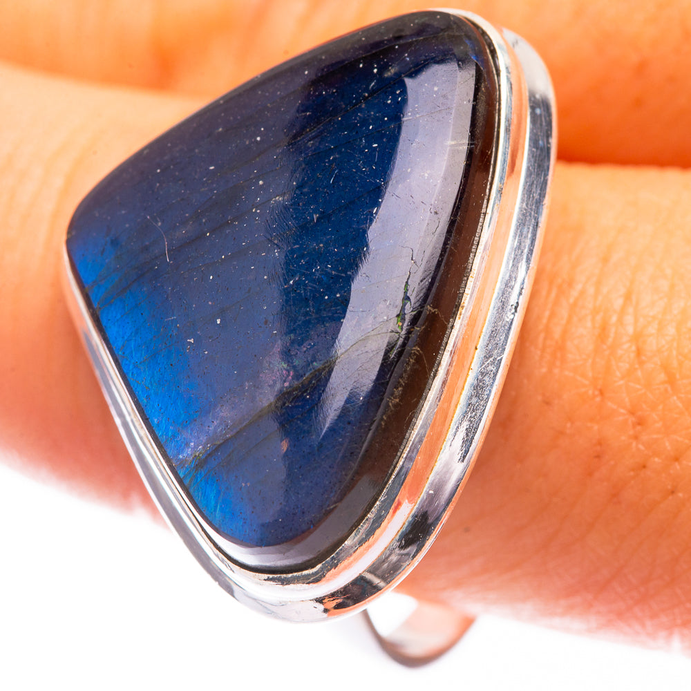 Large Labradorite Ring Size 10.5 (925 Sterling Silver) R141383