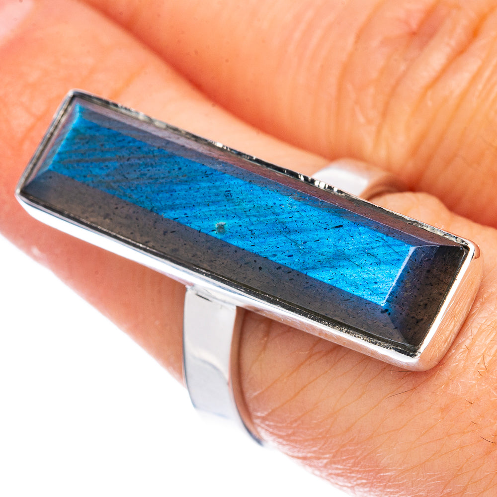 Premium Labradorite Ring Size 7 (925 Sterling Silver) R2591