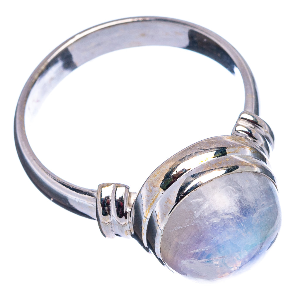 Rainbow Moonstone Ring Size 7.75 (.925 Sterling Silver)