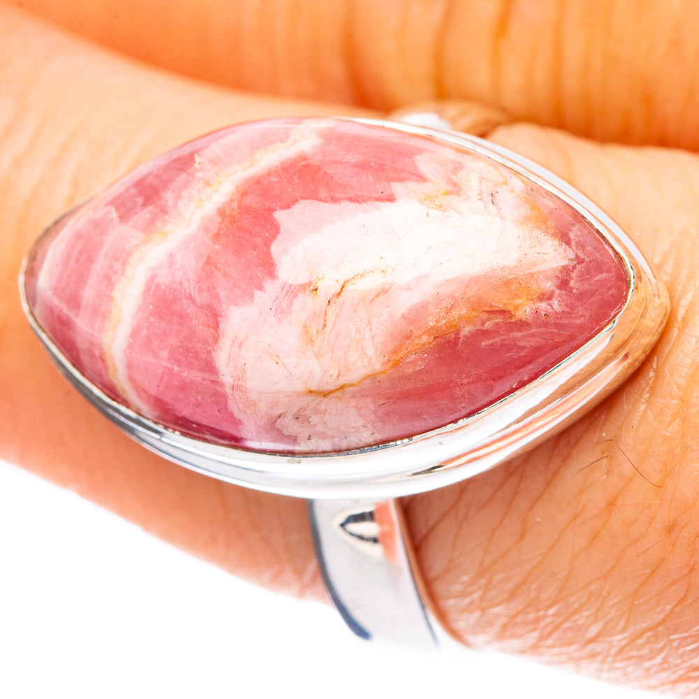 Rhodochrosite Ring Size 8.25 (925 Sterling Silver) R4227