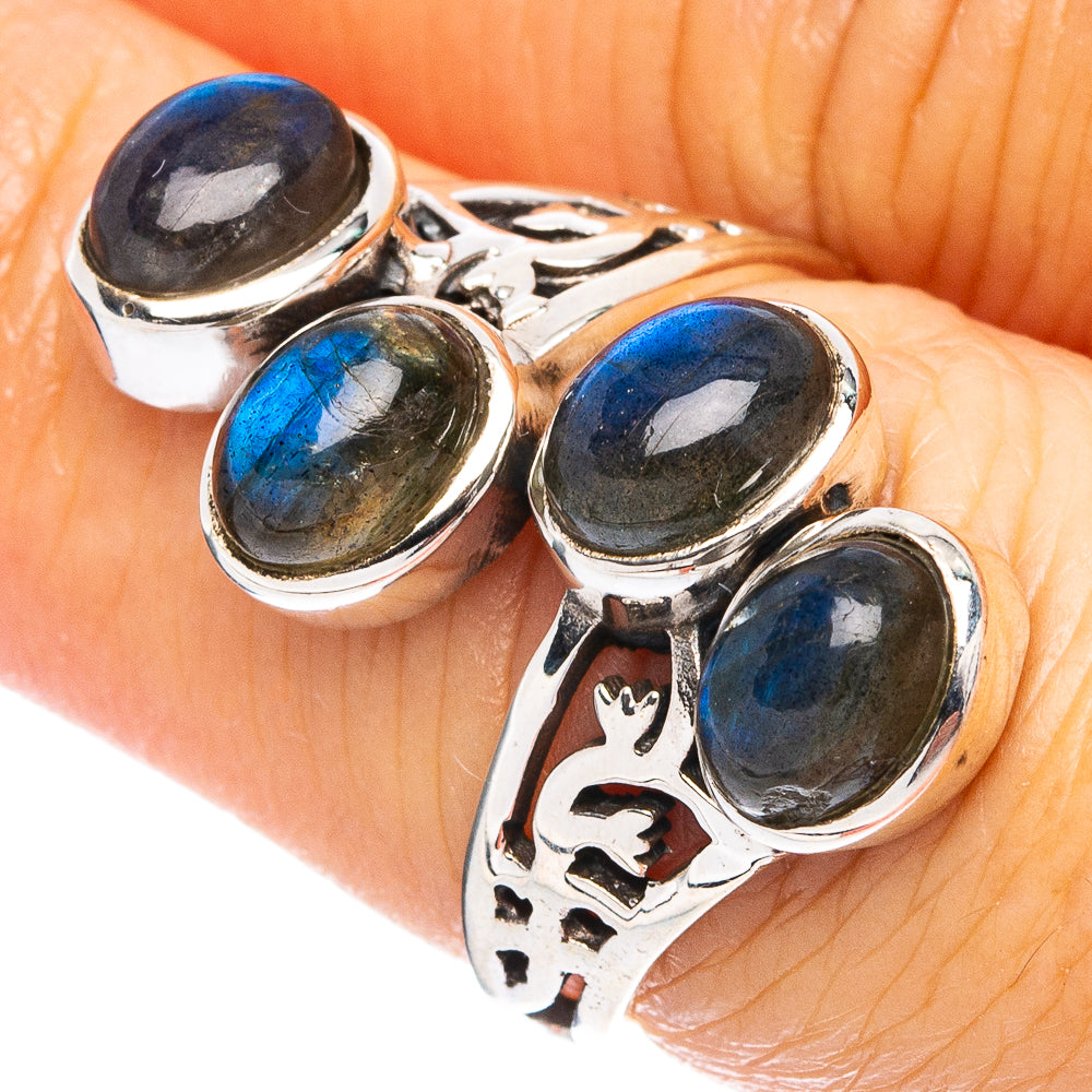 Labradorite Ring Size 7 (925 Sterling Silver) R4754