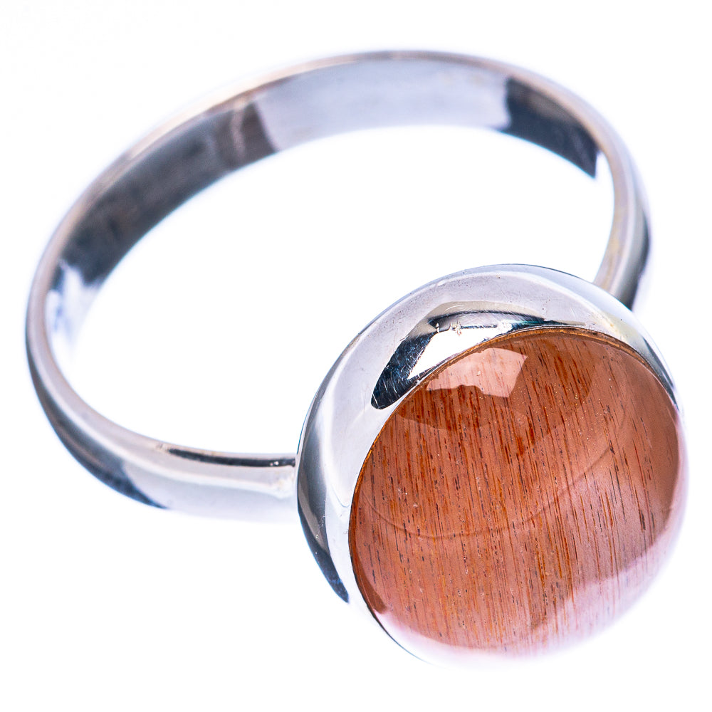 Sunstone Ring Size 8.25 (925 Sterling Silver) R1949