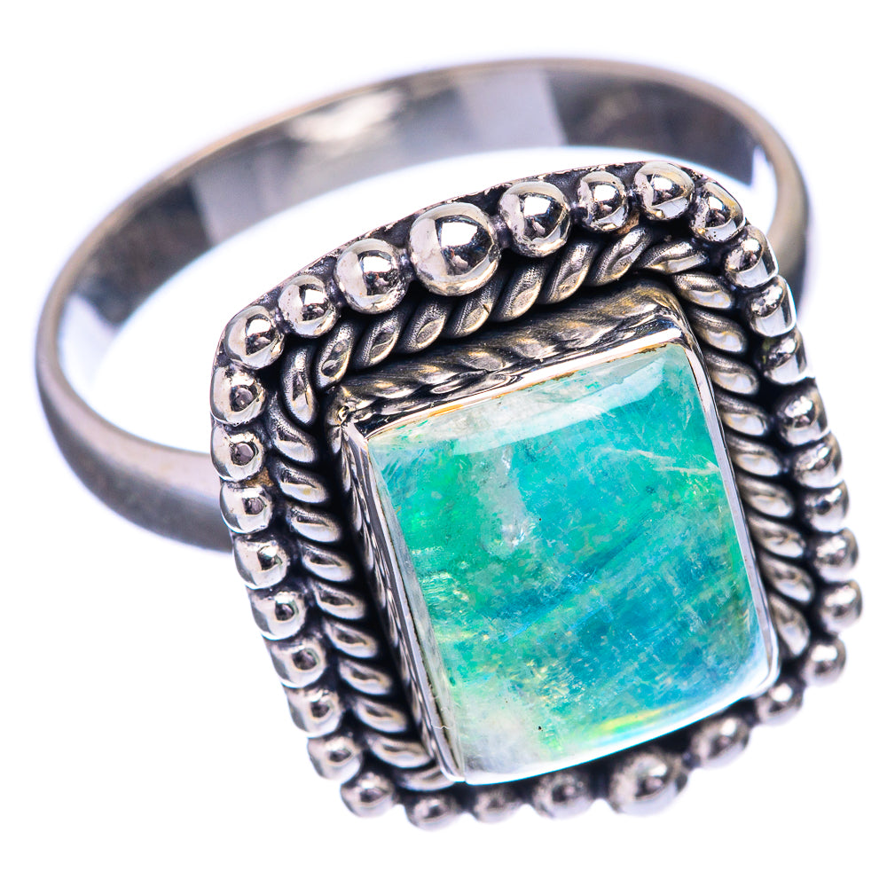 Green Moonstone Ring Size 9.75 (925 Sterling Silver) R142621