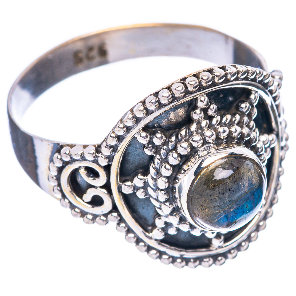 Labradorite Ring Size 8 (925 Sterling Silver) R5563