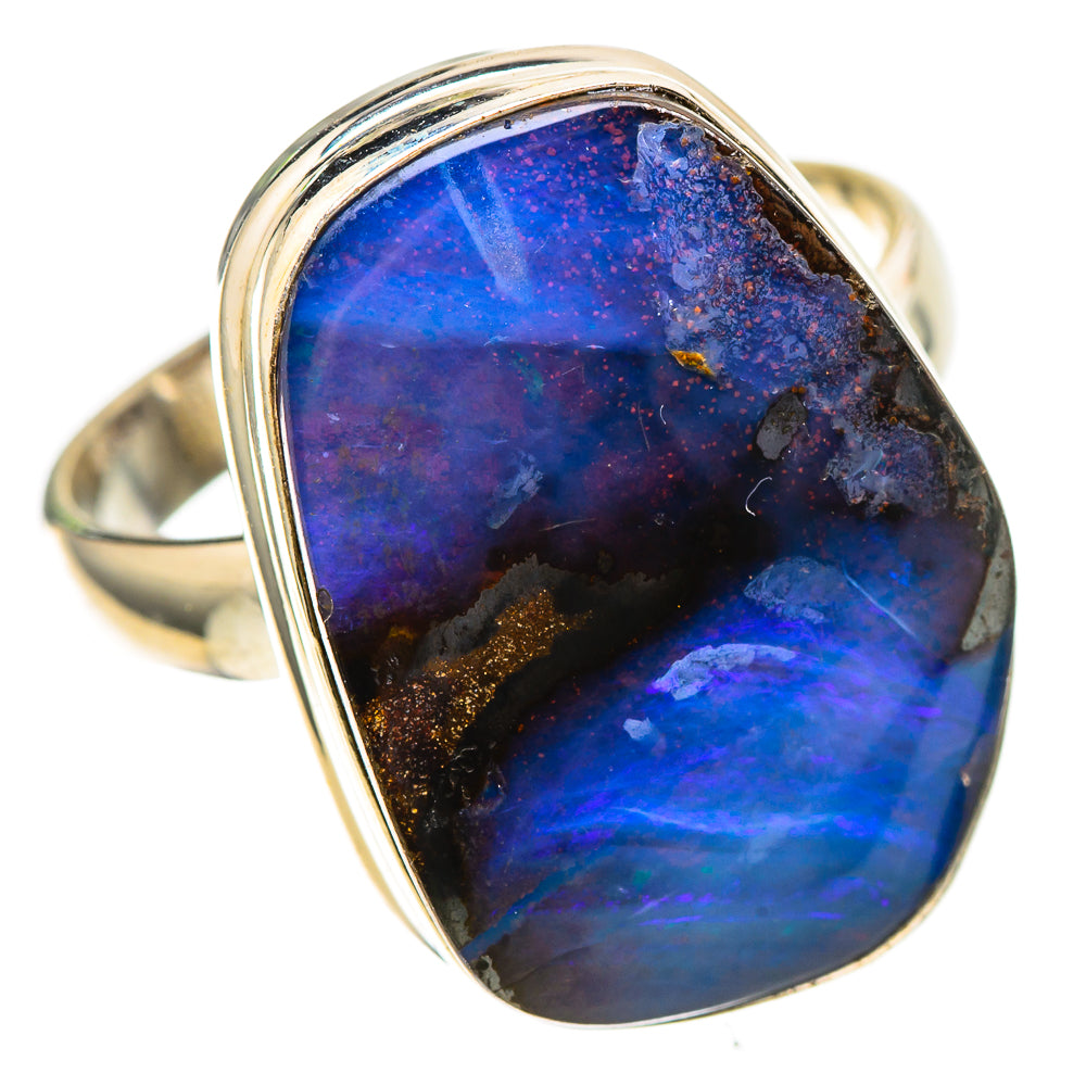 Boulder Opal Ring Size 9 (925 Sterling Silver) RING137882
