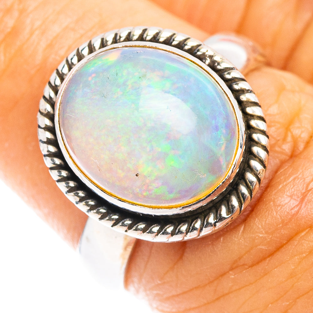 Rare AAA Ethiopian Opal Ring Size 6.5 (.925 Sterling Silver)