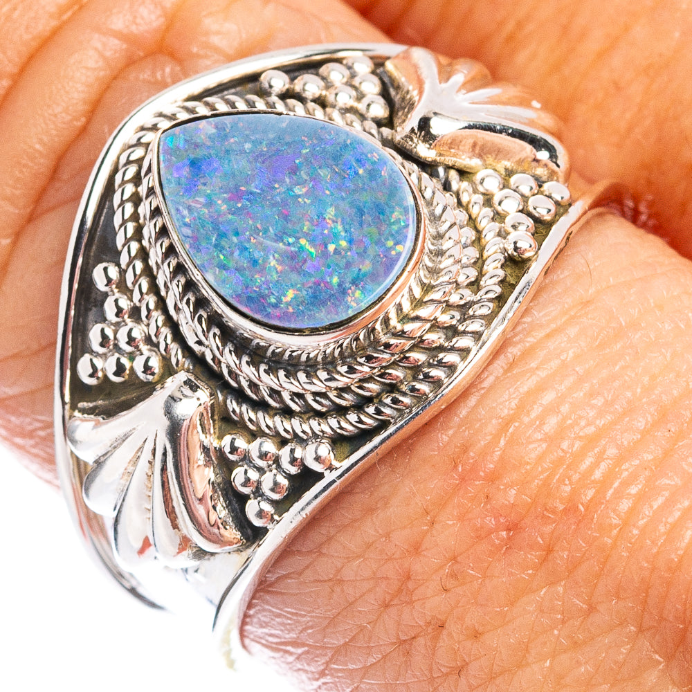 Rare Doublet Opal Ring Size 8.5 (.925 Sterling Silver)