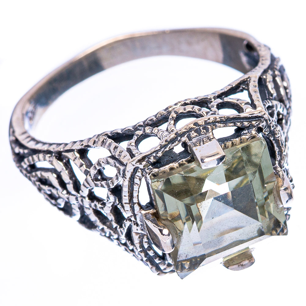 Green Amethyst 925 Sterling Silver Ring Size 9.5 Ana Co R2435
