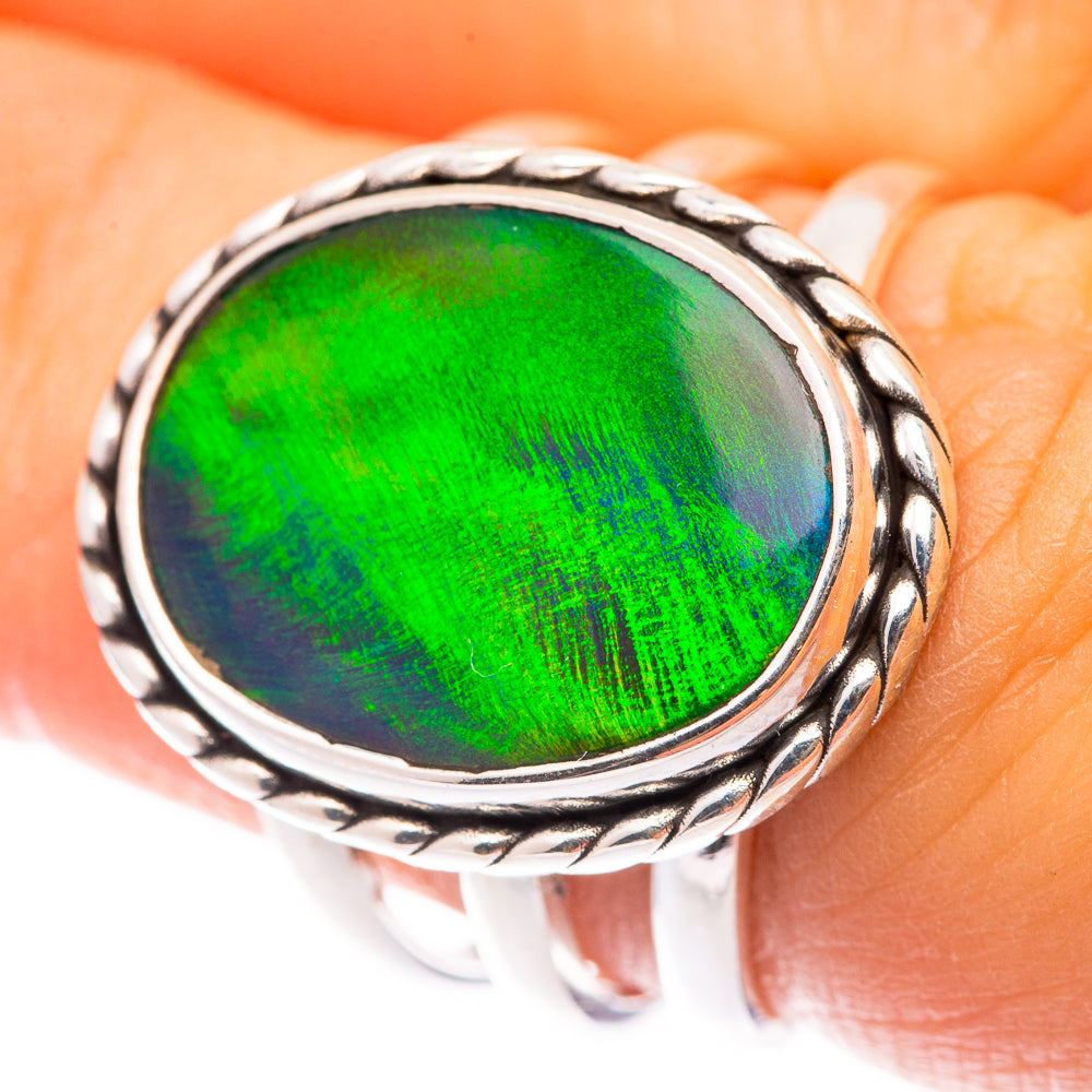 Aura Opal Ring Size 6.5 (925 Sterling Silver) R140928