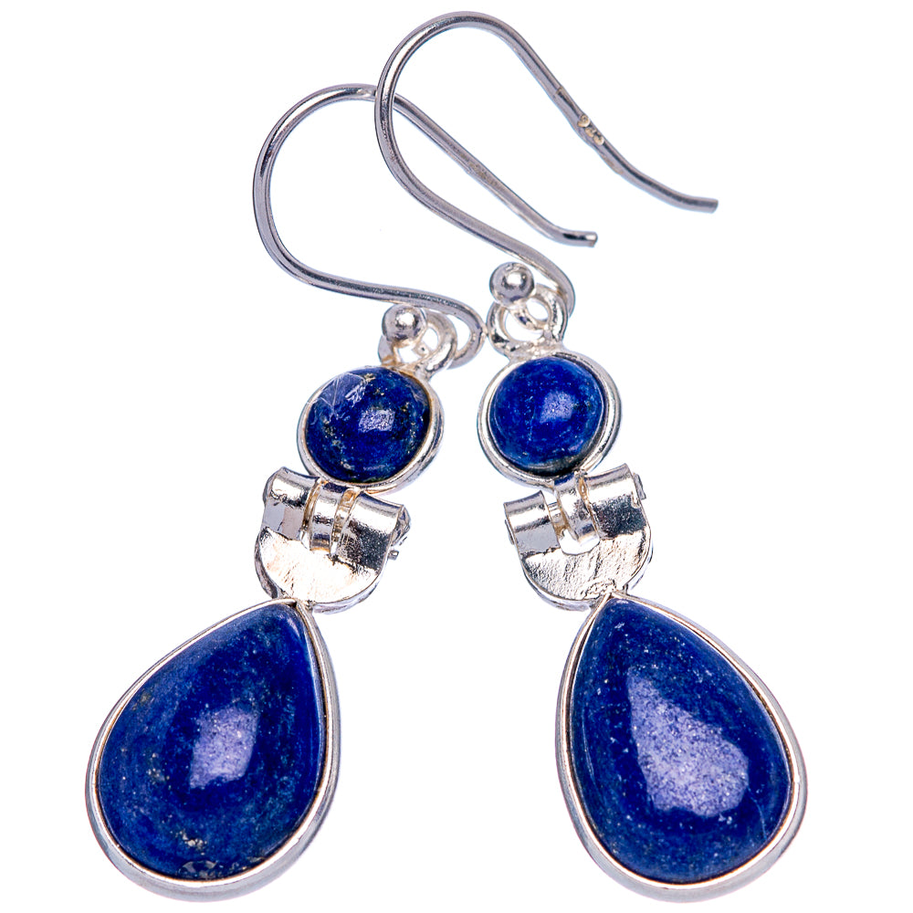 Lapis Lazuli Earrings 1 5/8" (925 Sterling Silver) E433297
