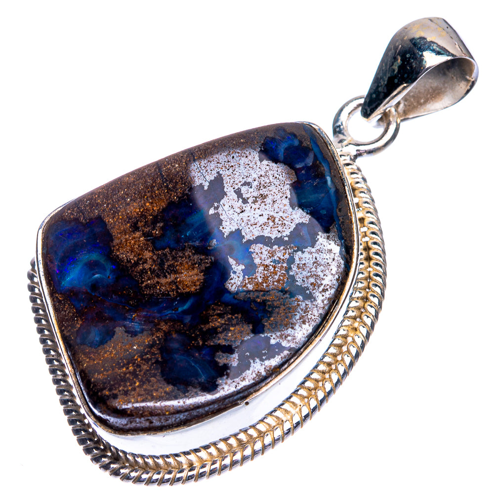 Boulder Opal Pendant 1 3/4" (925 Sterling Silver) P39353