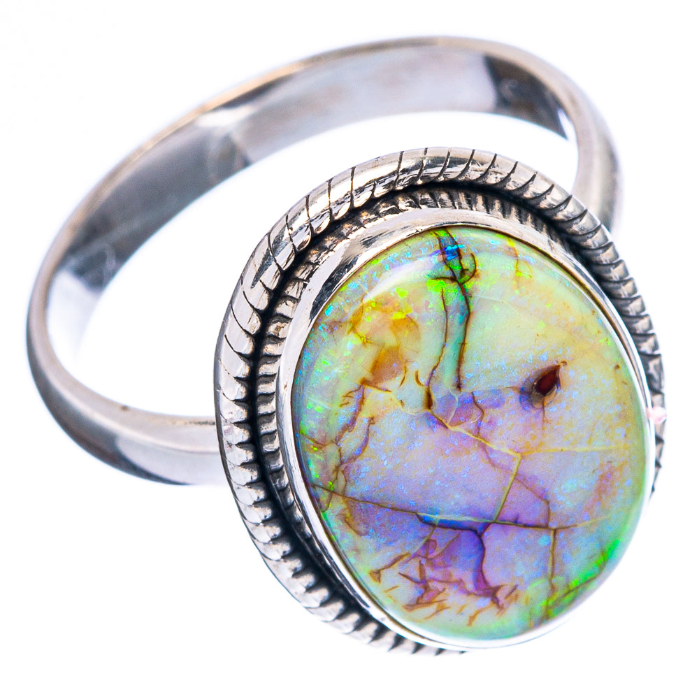 Rare Sterling Opal Ring Size 8.5 (925 Sterling Silver) R4632