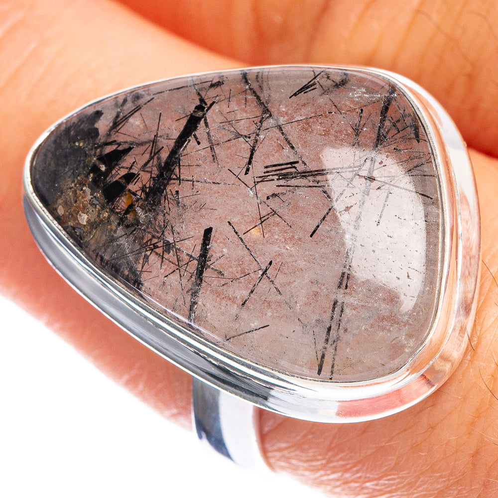 Tourmalinated Quartz Ring Size 9 (925 Sterling Silver) R144273