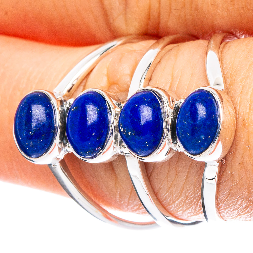 Lapis Lazuli 925 Sterling Silver Premium Ring Size 8.5 (925 Sterling Silver) R6459
