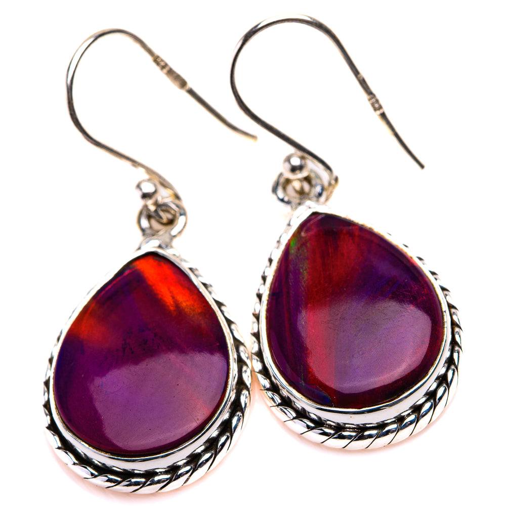 Aura Opal Earrings 1 3/8" (925 Sterling Silver) EARR432158