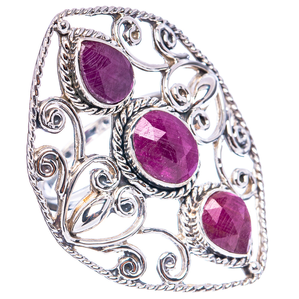 Signature Ruby Ring Size 8 (.925 Sterling Silver)