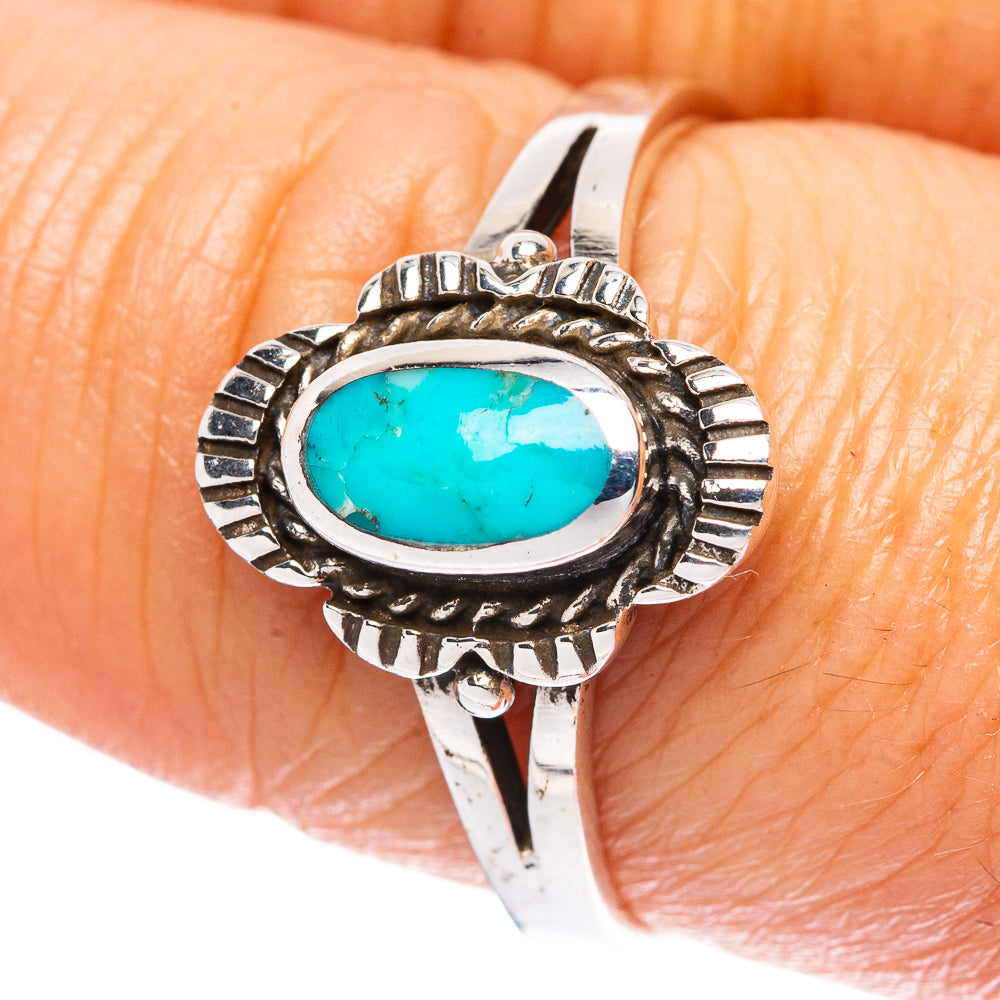Rare Arizona Turquoise Ring Size 8.75 (925 Sterling Silver) R4493