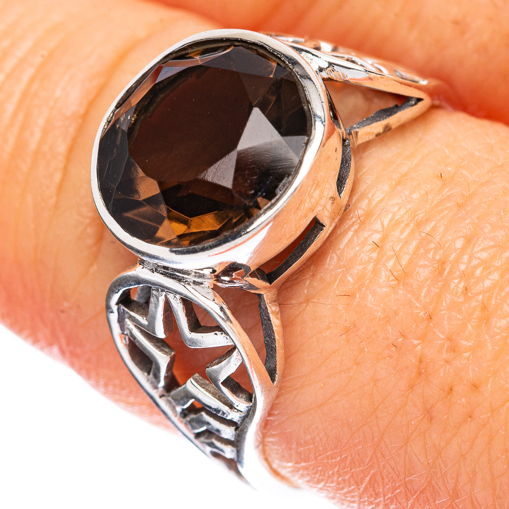 Value Smoky Quartz Ring Size 8.75 (925 Sterling Silver) R3154