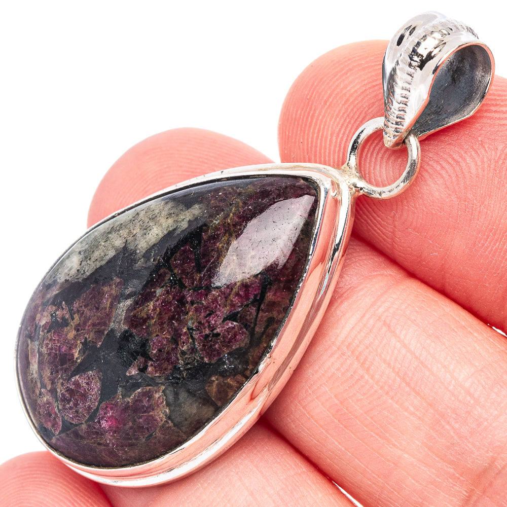 Russian Eudialyte Pendant 1 5/8" (925 Sterling Silver) P44603