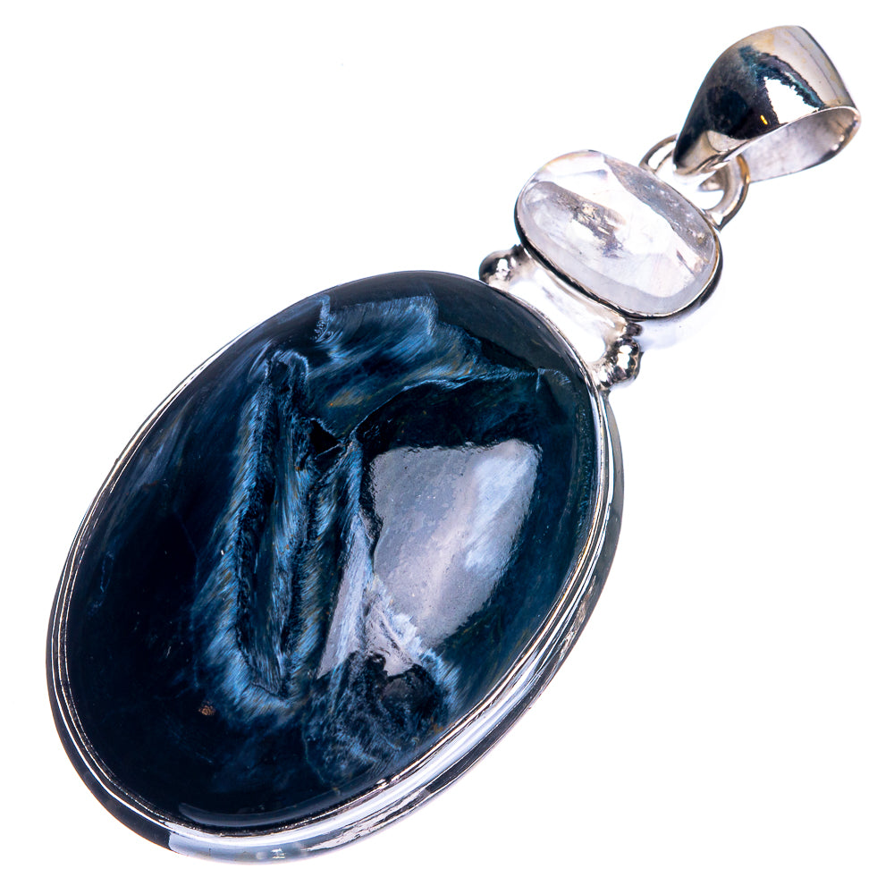 Pietersite, Rainbow Moonstone Pendant 1 3/4" (925 Sterling Silver) P39122