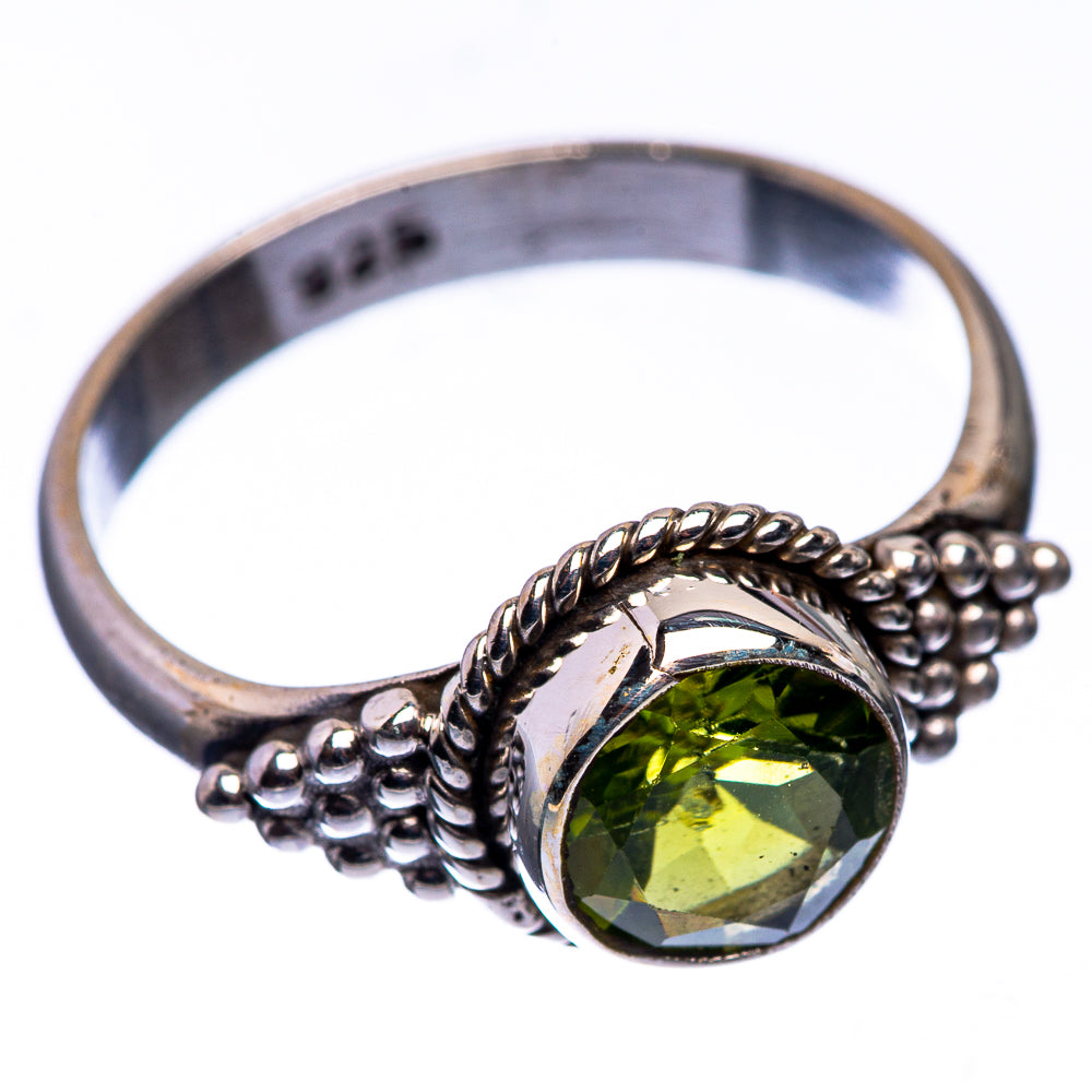 Peridot Dainty Ring Size 6 (925 Sterling Silver) R142585
