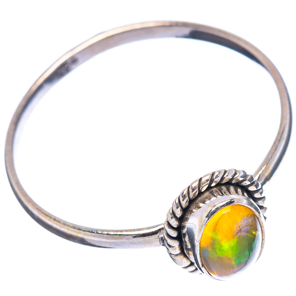 Ethiopian Opal Ring Size 9 (.925 Sterling Silver)