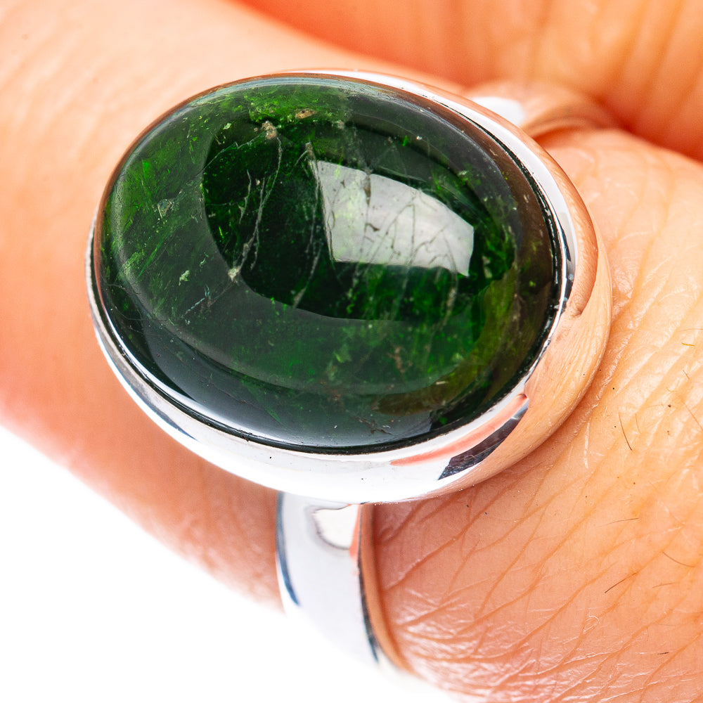 Rare Chrome Diopside Ring Size 7.75 (925 Sterling Silver) R2122
