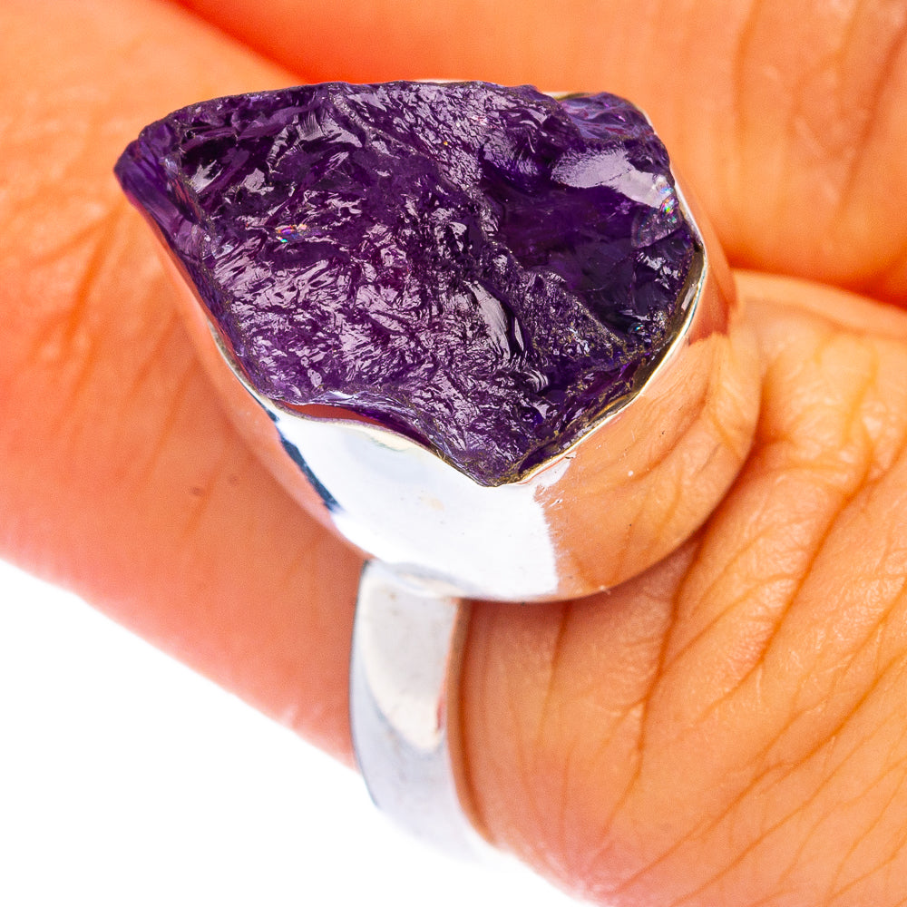 Rough Amethyst Ring Size 5.75 (925 Sterling Silver) R144485