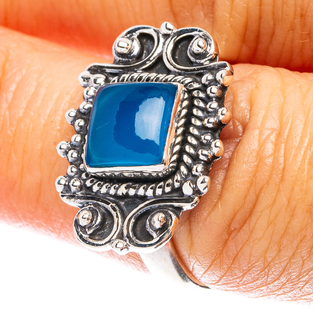 Chacledony Dainty Ring Size 6.75 (925 Sterling Silver) R5197