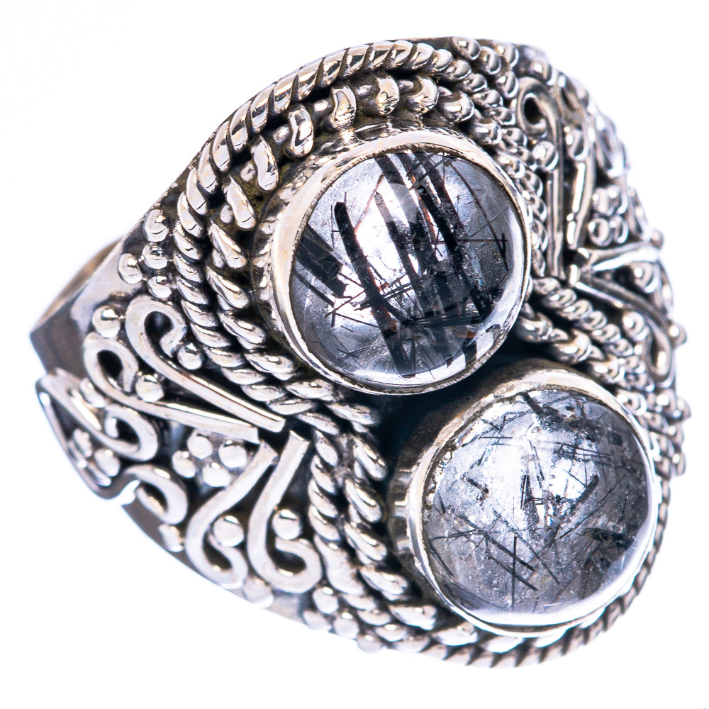 Tourmalinated Quartz Ring Size 7.75 (925 Sterling Silver) R4240