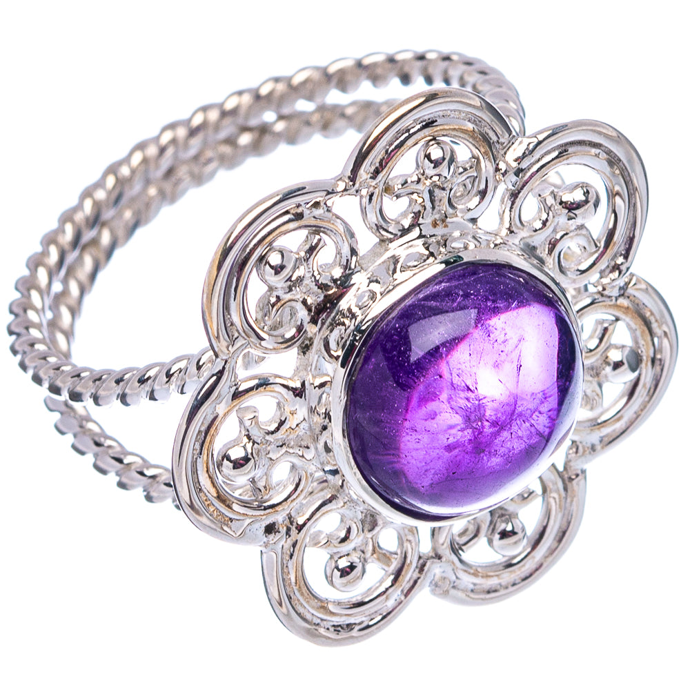 Premium Amethyst Ring Size 8.5 (.925 Sterling Silver)