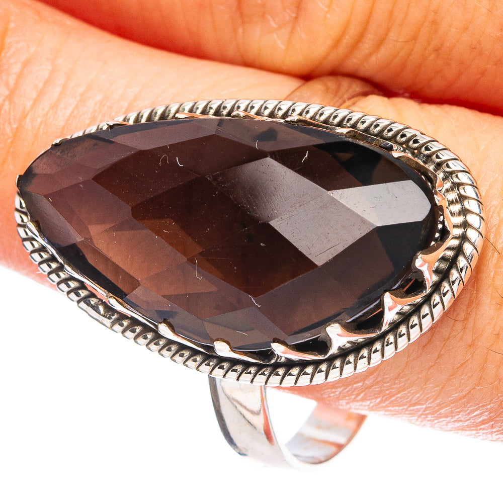 Smoky Quartz 925 Sterling Silver Ring Size 12.75 (925 Sterling Silver) R6429