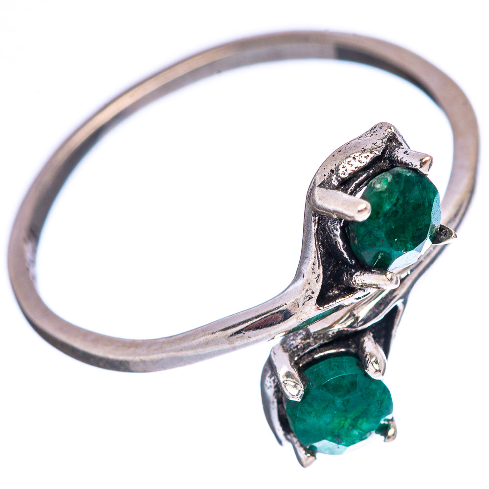 Dainty Green Sillimanite Ring Size 7 (.925 Sterling Silver)
