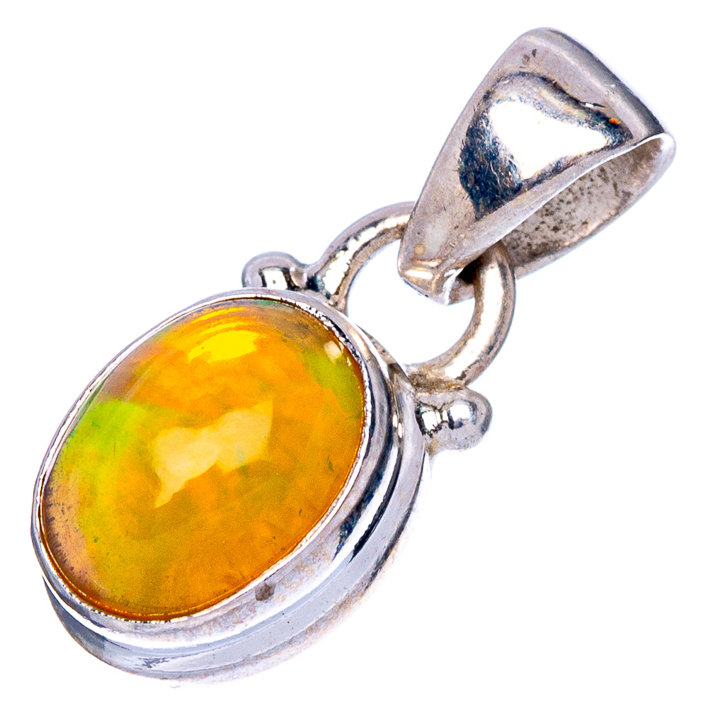 Rare Ethiopian Opal Pendant 3/4" (925 Sterling Silver) P40621