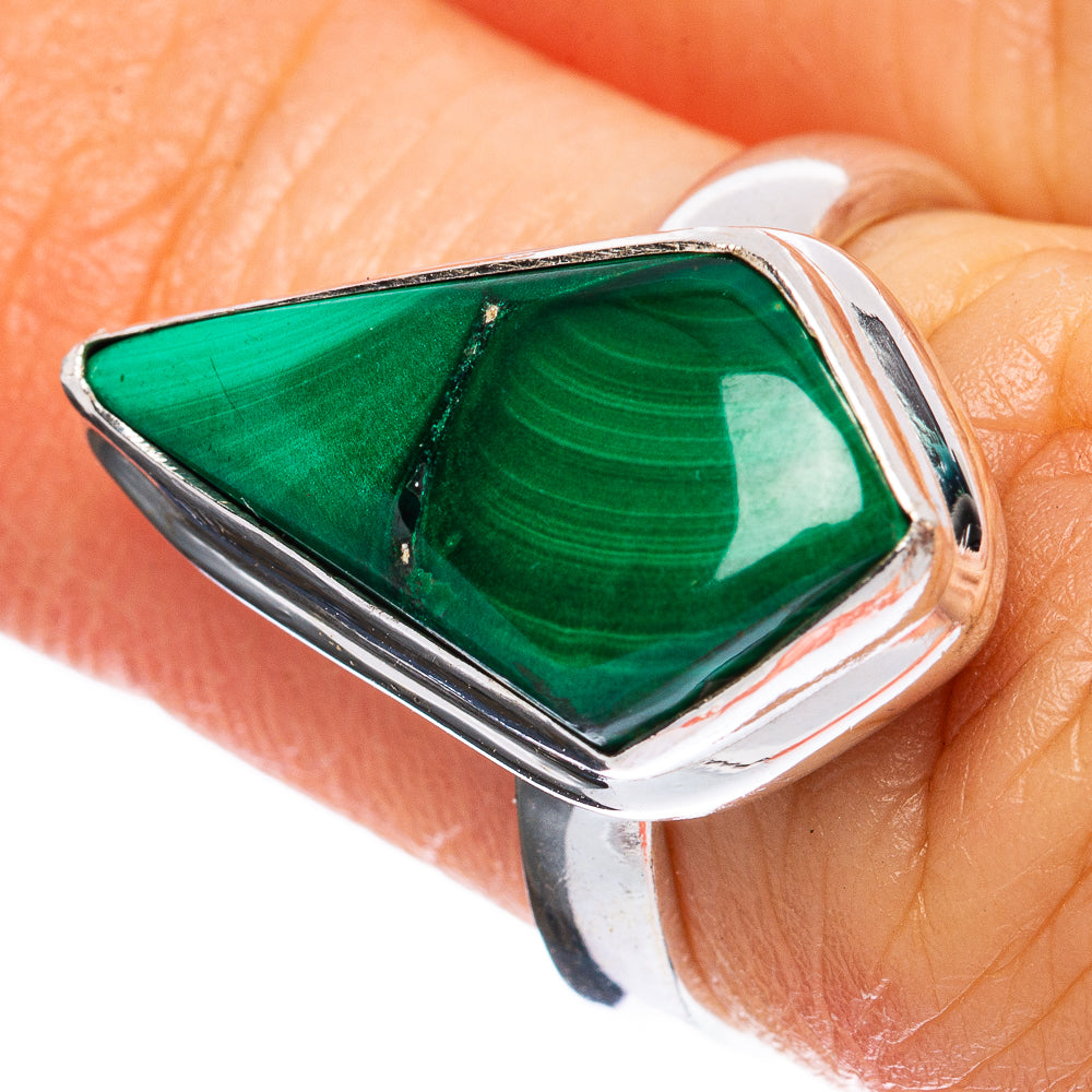 Malachite Ring Size 6 (925 Sterling Silver) R3209