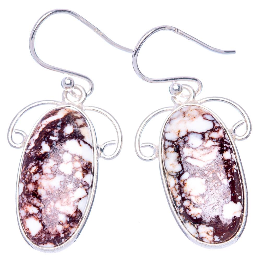 Wild Horse Jasper 925 Sterling Silver Earrings 1 1/2" (925 Sterling Silver) E1228