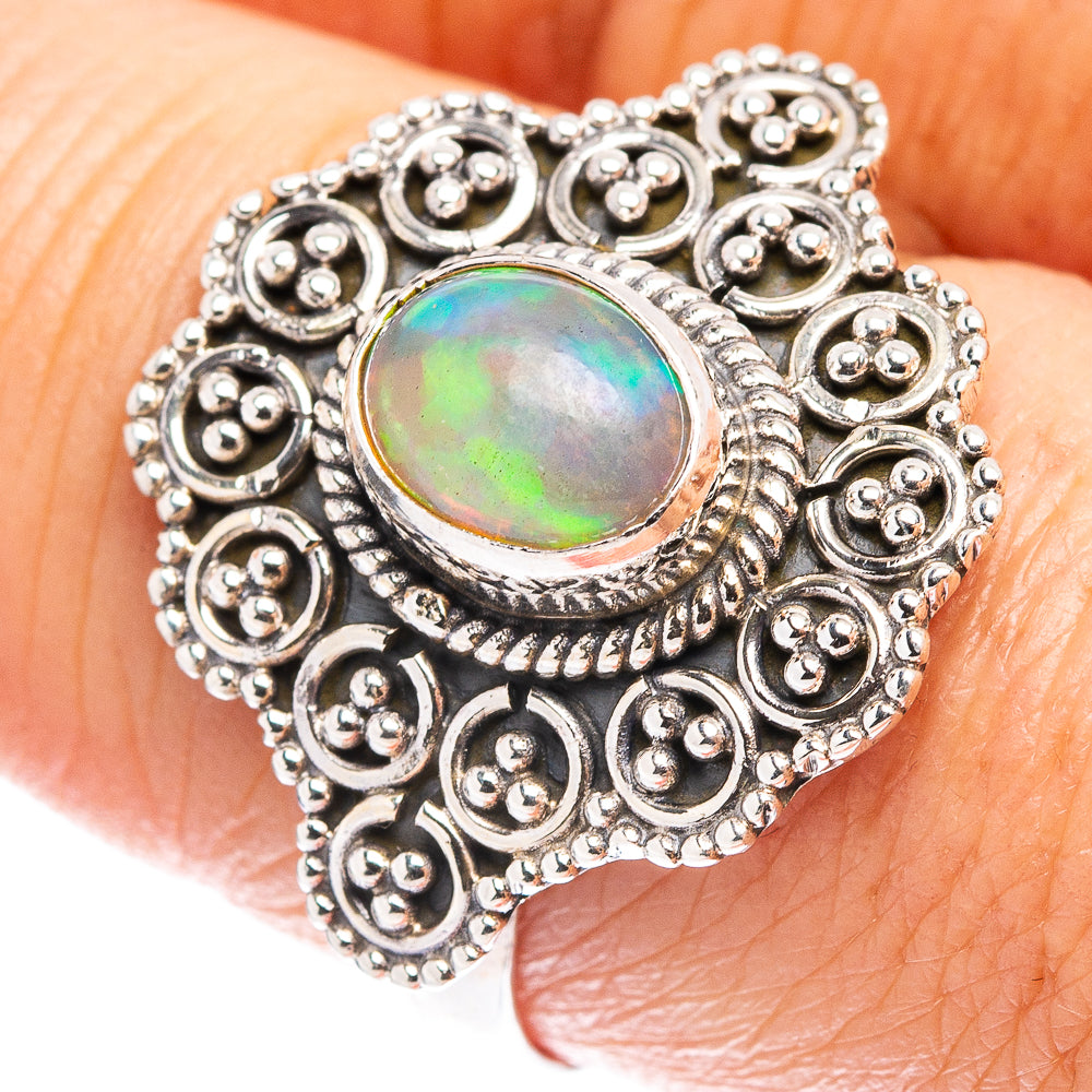 Rare Ethiopian Opal Ring Size 8 (.925 Sterling Silver)