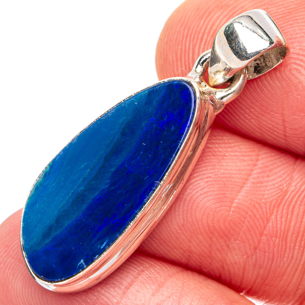 Rare Doublet Opal Pendant 1 1/4" (.925 Sterling Silver)