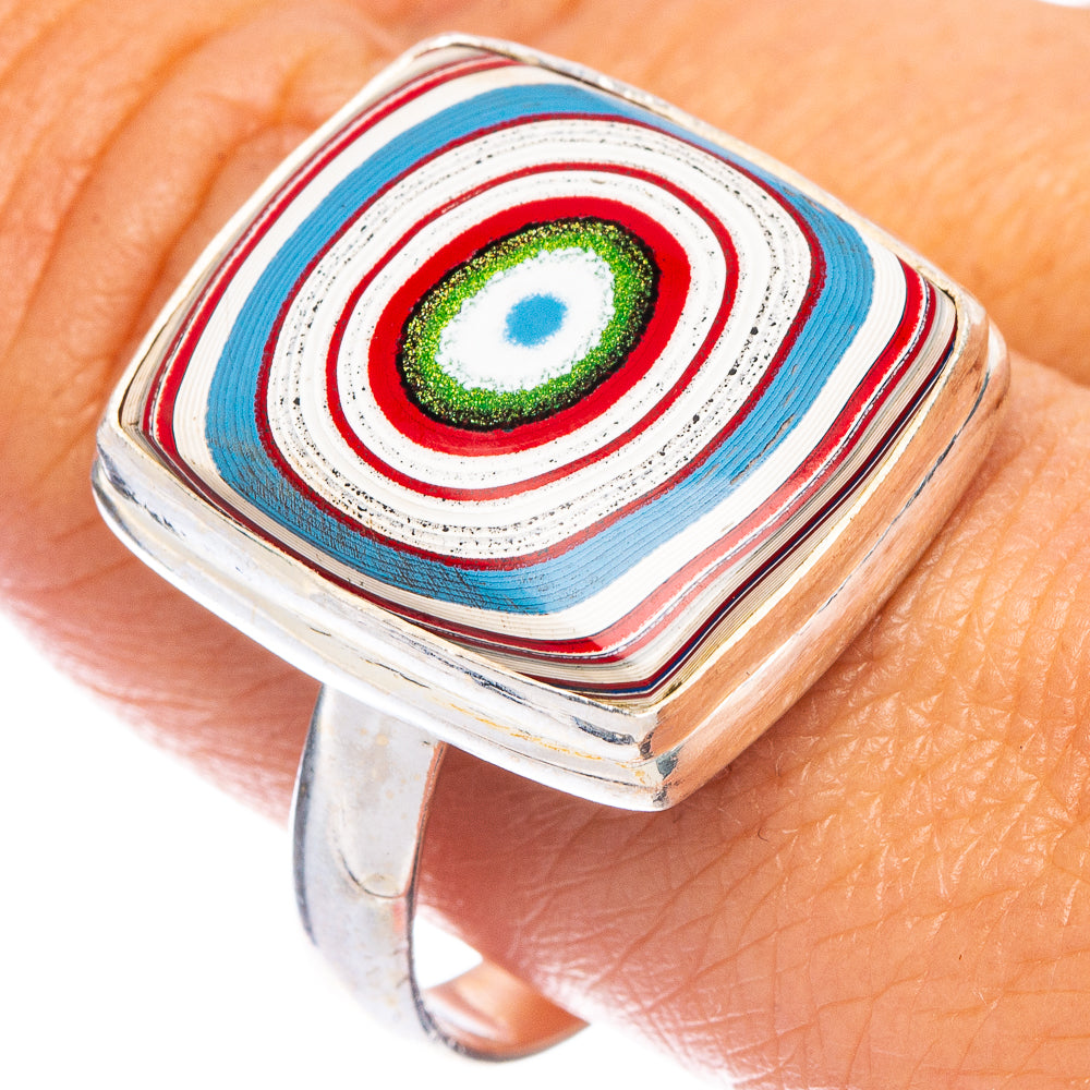 Fordite Ring Size 10.5 (925 Sterling Silver) R7098